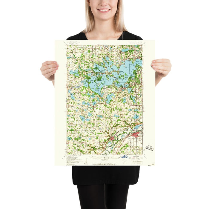 Old Map of Lake Minnetonka, Minnesota by USGS, 1958 – Excelsior, Wayzata & Crystal Bay