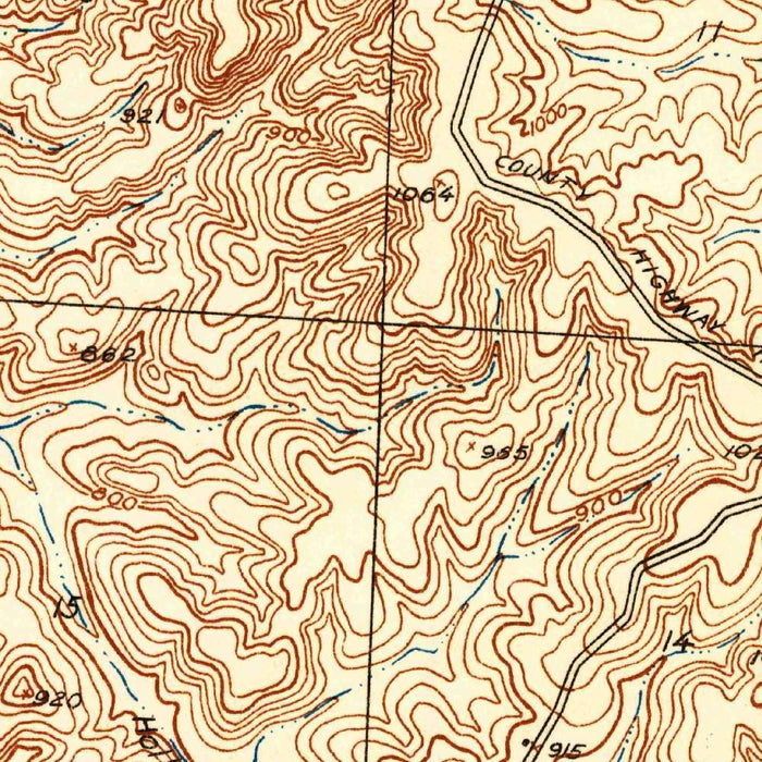 Old Map of Lake of the Ozarks, Missouri by USGS, 1934 – Bagnell Dam & Osage Beach