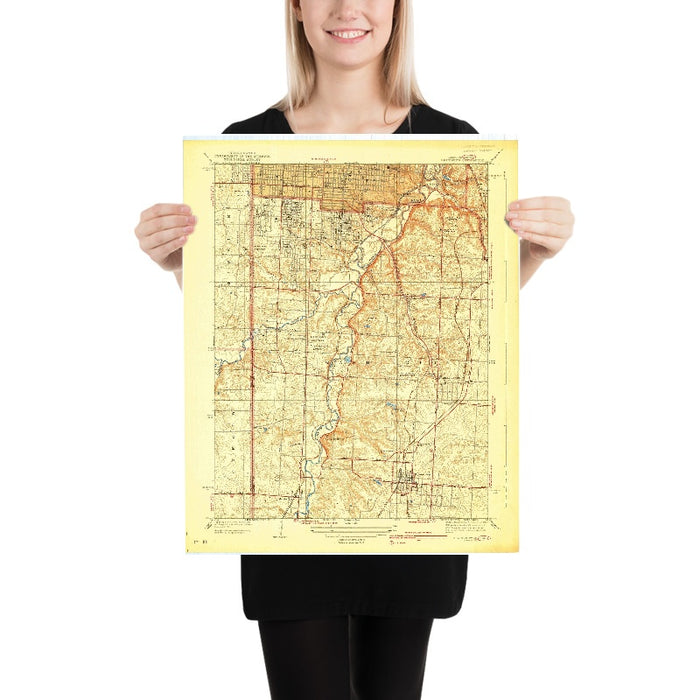 Old Map of Leawood, Kansas by USGS, 1939 – Kansas City, Overland Park & Shawnee