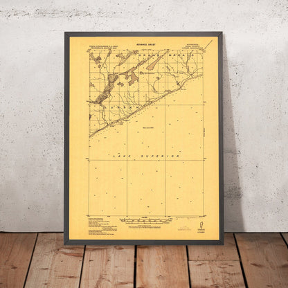 Old Map of Lutsen, Minnesota by USGS, 1919 – Grand Marais & Lake Superior