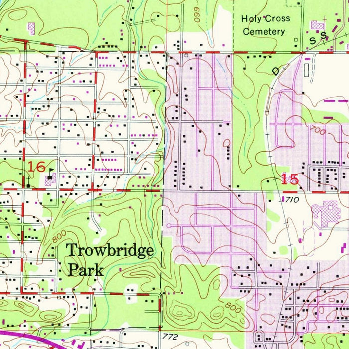 Old Map of Marquette, Michigan by USGS, 1954 – Lake Superior, Presque Isle Park & Negaunee