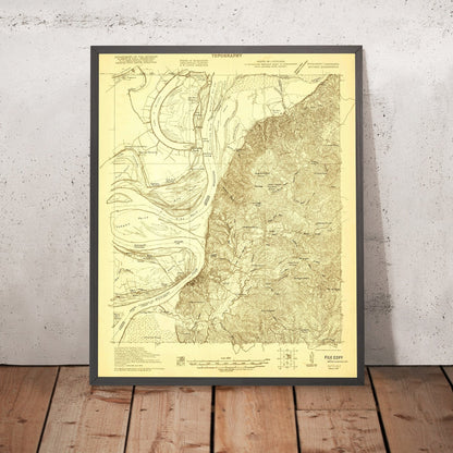 Old Map of Natchez, Mississippi by USGS, 1921 – Mississippi River & Aiken Island