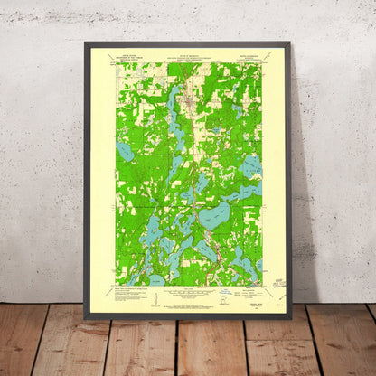 Old Map of Nisswa, Minnesota by USGS, 1959 – Gull Lake, Pelican Lake & Whitefish Lakes