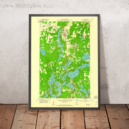 Old Map of Nisswa, Minnesota by USGS, 1959 – Gull Lake, Pelican Lake & Whitefish Lakes