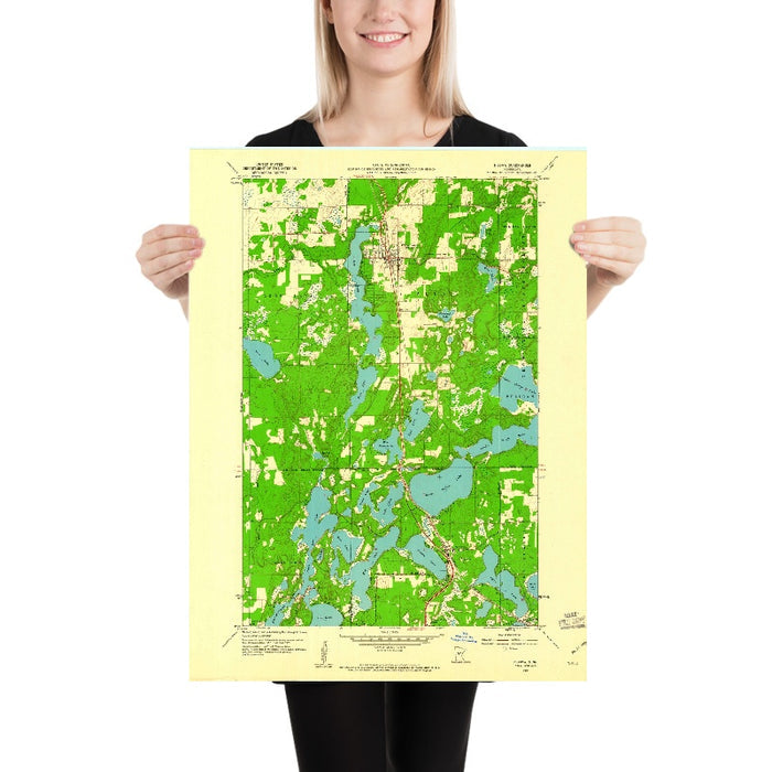 Old Map of Nisswa, Minnesota by USGS, 1959 – Gull Lake, Pelican Lake & Whitefish Lakes
