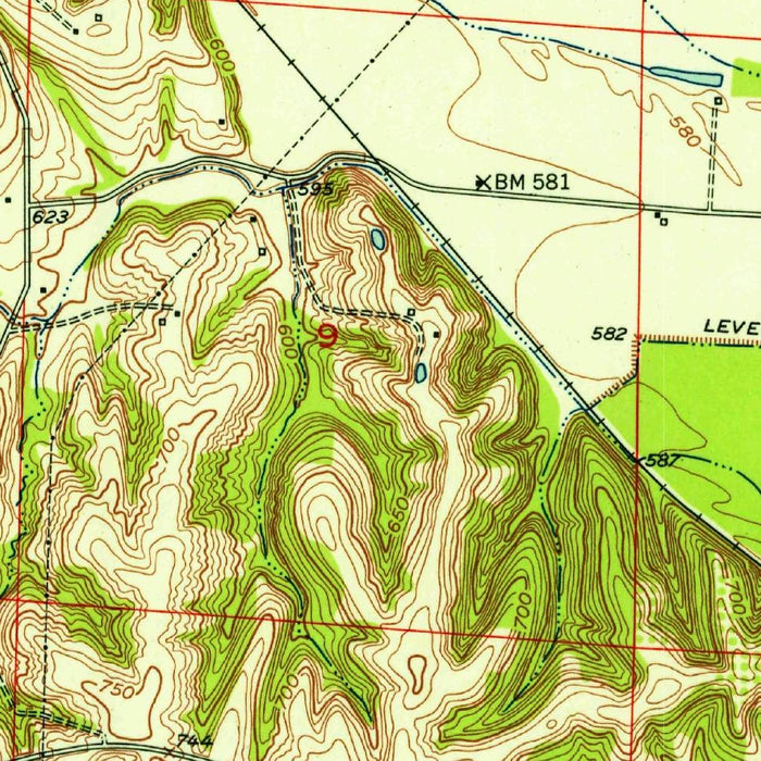Old Map of Rocheport, Missouri by USGS, 1952 – Missouri River Valley & Railways
