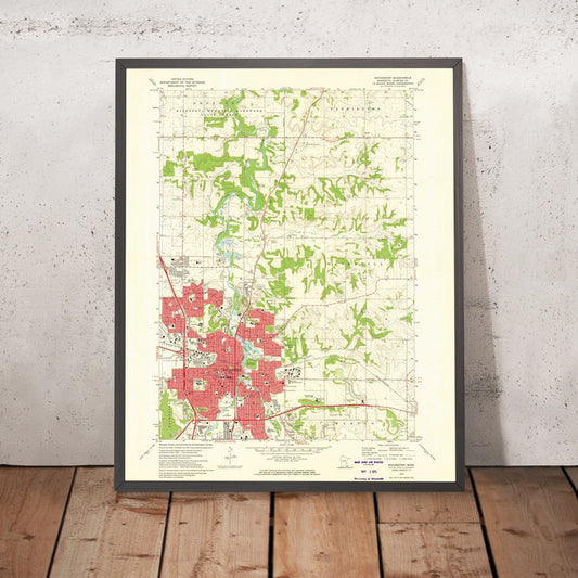 Old Map of Rochester, Minnesota by USGS, 1972 – Mayo Clinic, Silver Lake & Cascade Creek