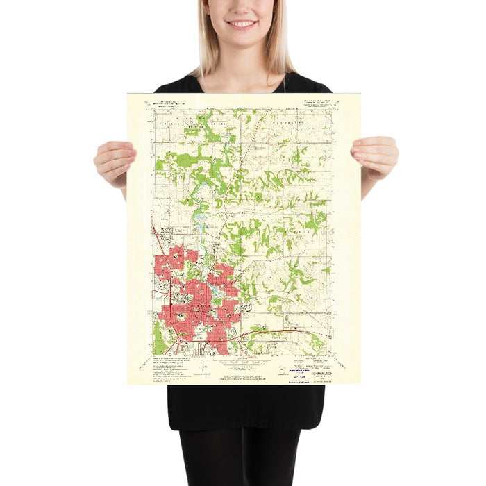 Old Map of Rochester, Minnesota by USGS, 1972 – Mayo Clinic, Silver Lake & Cascade Creek