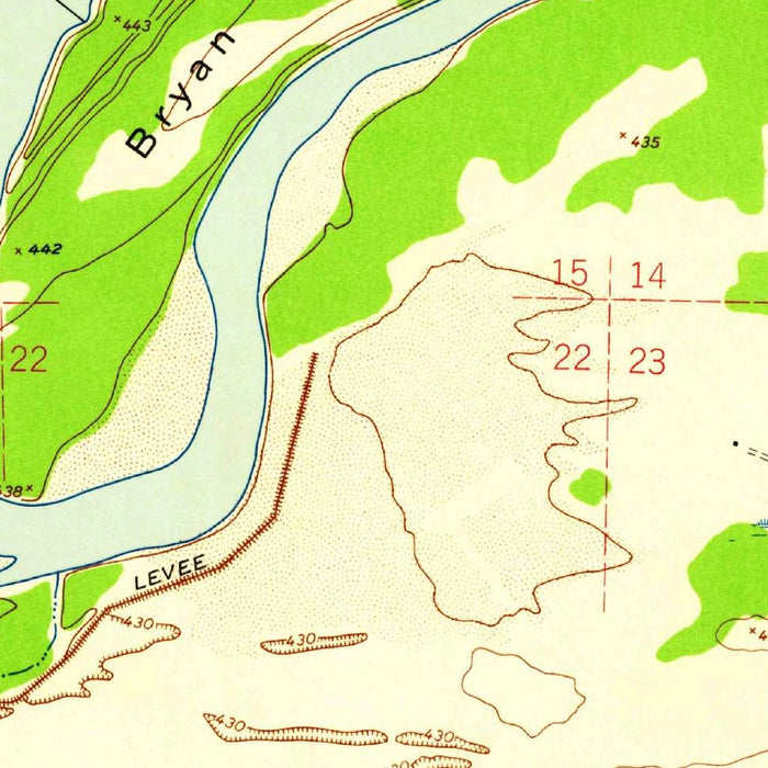 Old Map of St. Charles, Missouri by USGS, 1954 – Missouri River & Historic Downtown