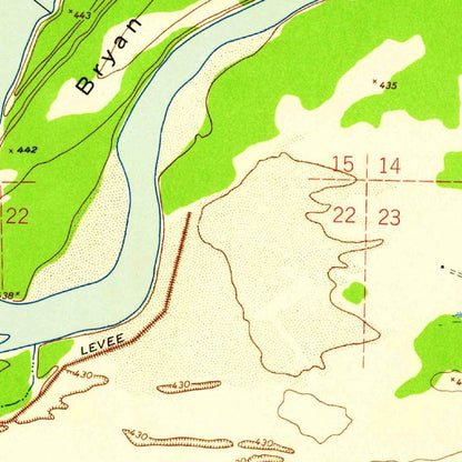 Old Map of St. Charles, Missouri by USGS, 1954 – Missouri River & Historic Downtown