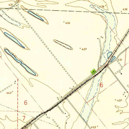 Old Map of St. Charles, Missouri by USGS, 1954 – Missouri River & Historic Downtown