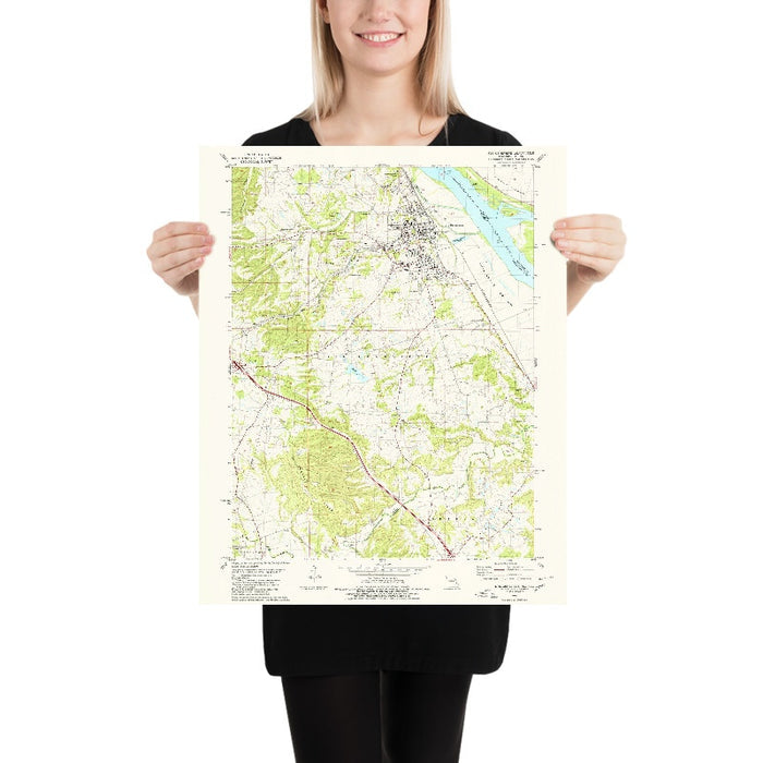 Old Map of Ste. Genevieve, Missouri by USGS, 1979 – Mississippi River & Pigeon Creek