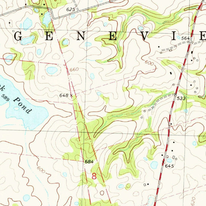 Old Map of Ste. Genevieve, Missouri by USGS, 1979 – Mississippi River & Pigeon Creek