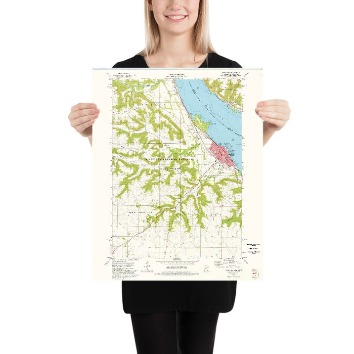 Old Map of Stockholm, Wisconsin by USGS, 1974 – Lake City & Mississippi River