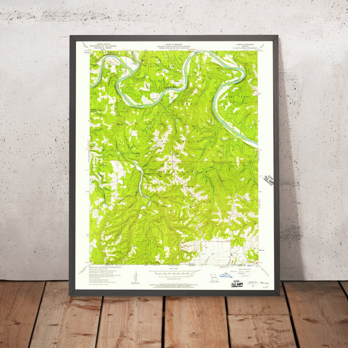 Old Map of Table Rock Lake, Missouri by USGS, 1956 – Lampe, James River & Ozark Mountains