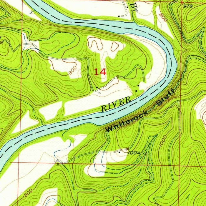 Old Map of Table Rock Lake, Missouri by USGS, 1956 – Lampe, James River & Ozark Mountains