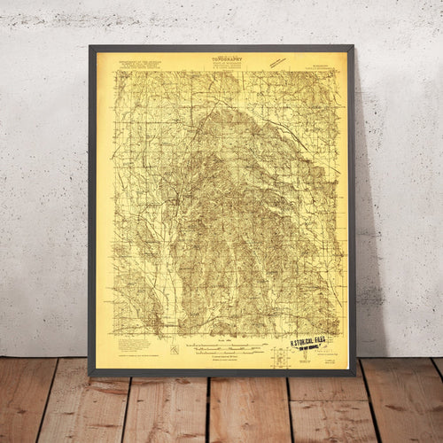 Old Map of Tupelo, Mississippi by USGS, 1921 – Verona, Saltillo & Lee County