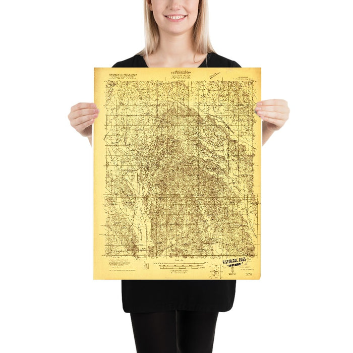 Old Map of Tupelo, Mississippi by USGS, 1921 – Verona, Saltillo & Lee County
