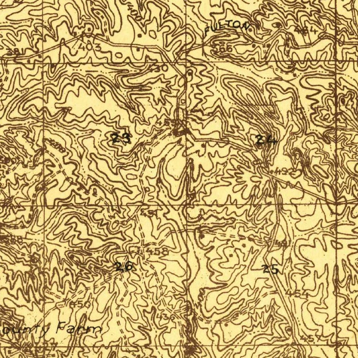 Old Map of Tupelo, Mississippi by USGS, 1921 – Verona, Saltillo & Lee County