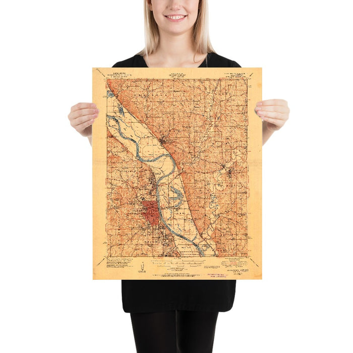 Old Map of Weston, Missouri by USGS, 1951 – Leavenworth, Kansas & Missouri River