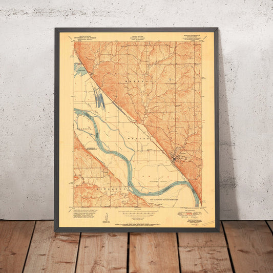 Old Map of Weston, Missouri by USGS, 1951 – Missouri River & Fort Leavenworth