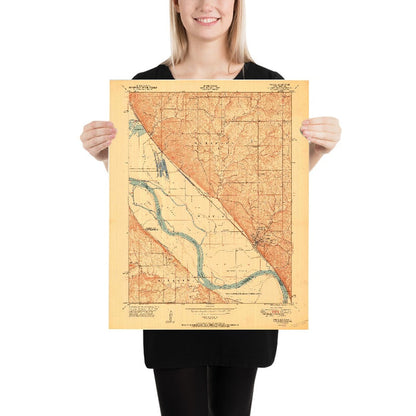 Old Map of Weston, Missouri by USGS, 1951 – Missouri River & Fort Leavenworth