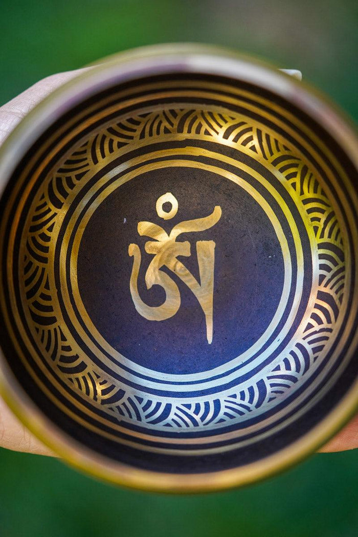 OM Mantra Singing Bowl - Himalayas Shop