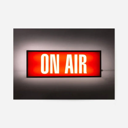 On Air Retro Lightbox Print