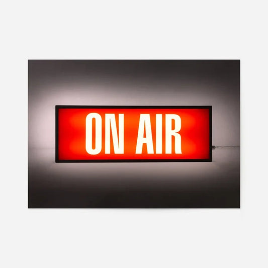 On Air Retro Lightbox Print