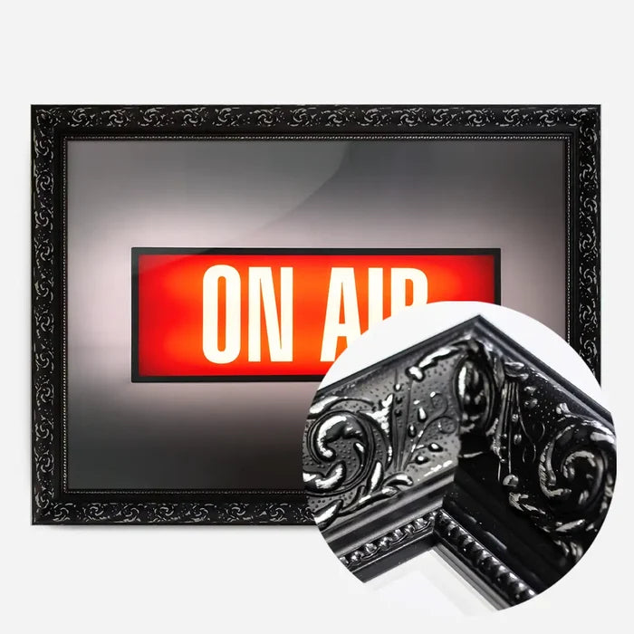 21x30cm | 8¼ x 11¾in / Black Ornate Frame