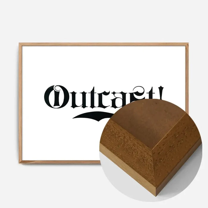 21x30cm | 8¼ x 11¾in / Oak Wood Frame