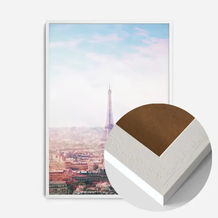 21x30cm | 8¼ x 11¾in / White Wood Frame
