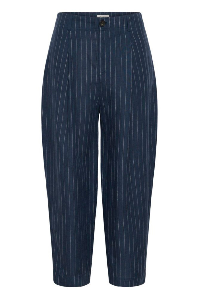 Part Two 30310444 NettasPW Blue Nights Pinstripe Trousers by Part Two, shop the vendor at Dotique for stylish pinstripe pants.