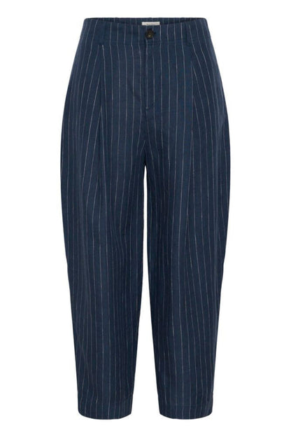 Part Two 30310444 NettasPW Blue Nights Pinstripe Trousers by Part Two, shop the vendor at Dotique for stylish pinstripe pants.