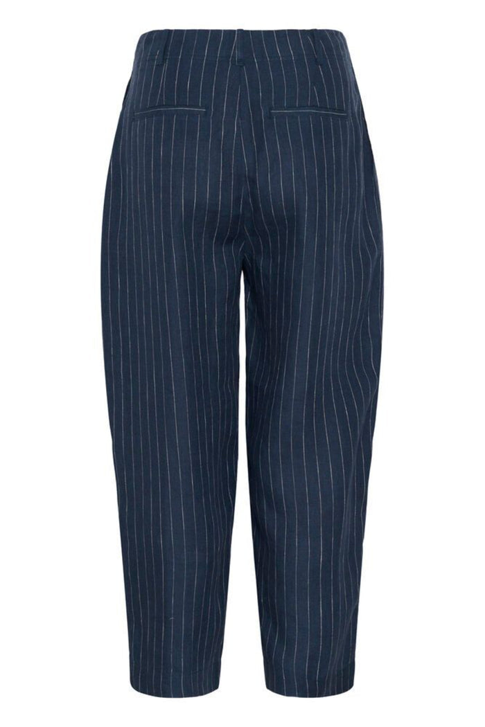 Part Two 30310444 NettasPW Blue Nights Pinstripe Trousers by Part Two, shop Part Two at Dotique for stylish pinstripe pants.