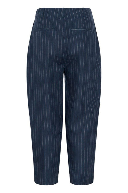 Part Two 30310444 NettasPW Blue Nights Pinstripe Trousers by Part Two, shop Part Two at Dotique for stylish pinstripe pants.