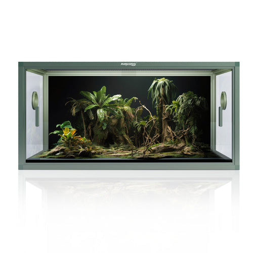 Phailozoo Bioactive Terrarium Reptile Enclosure 50 Gallon 36"x18"x18" Earthy Green 50GR