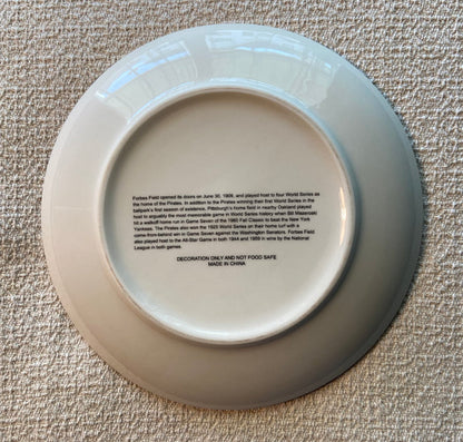 Pittsburgh Pirates Forbes Field Collectible Plate