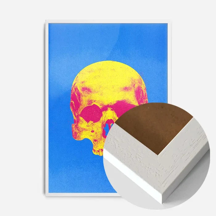 21x30cm | 8¼ x 11¾in / White Wood Frame