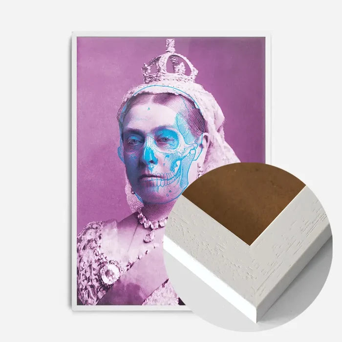 21x30cm | 8¼ x 11¾in / White Wood Frame