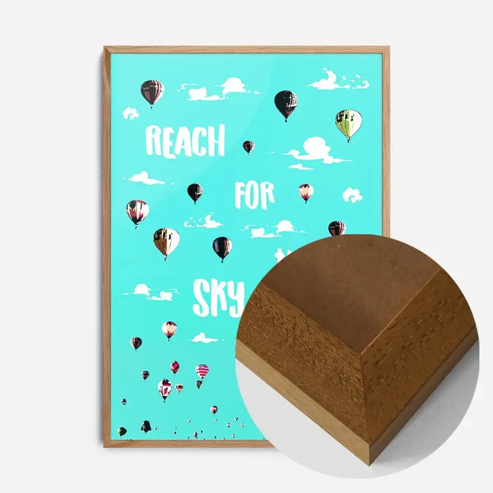 21x30cm | 8¼ x 11¾in / Oak Wood Frame