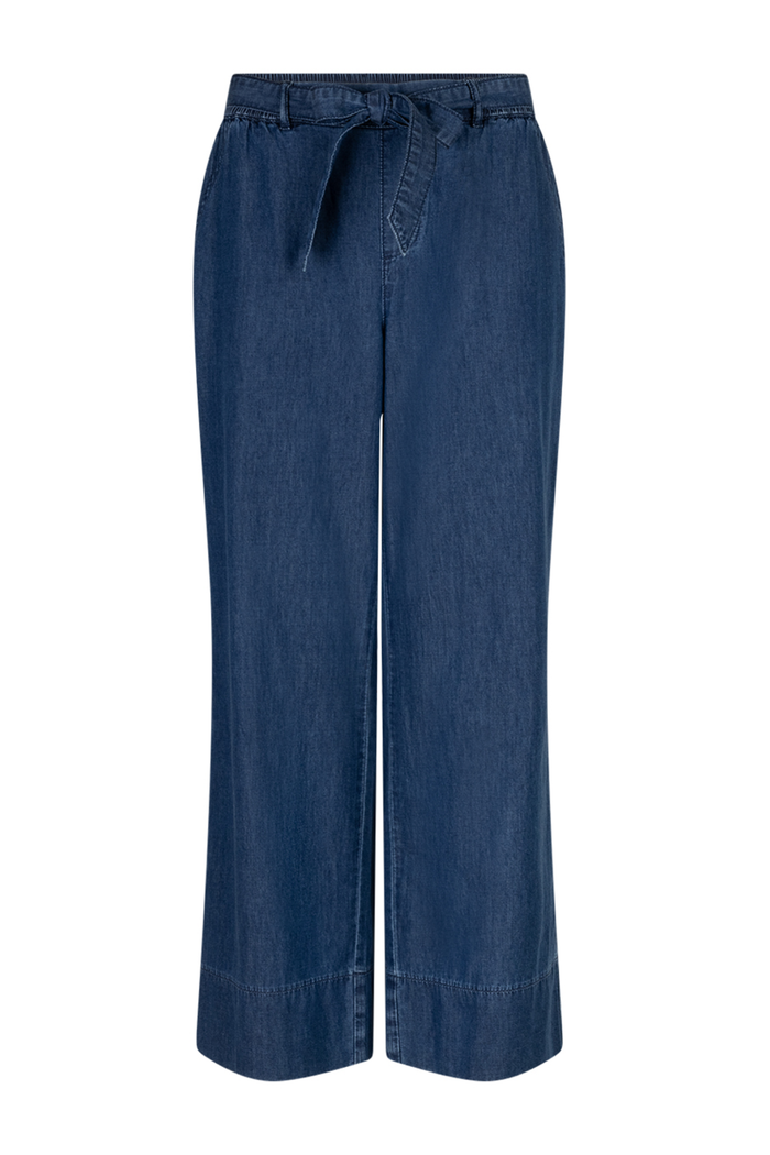Red Button SRB4925 Conny Palazzo Denim Rinse Jeans L27 in dark blue by Red Button, shop at Dotique