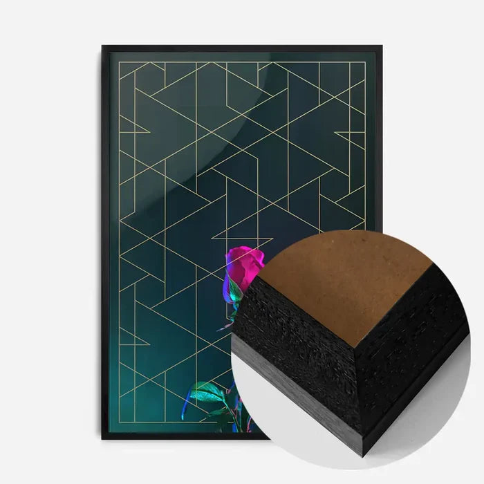 21x30cm | 8¼ x 11¾in / Black Wood Frame