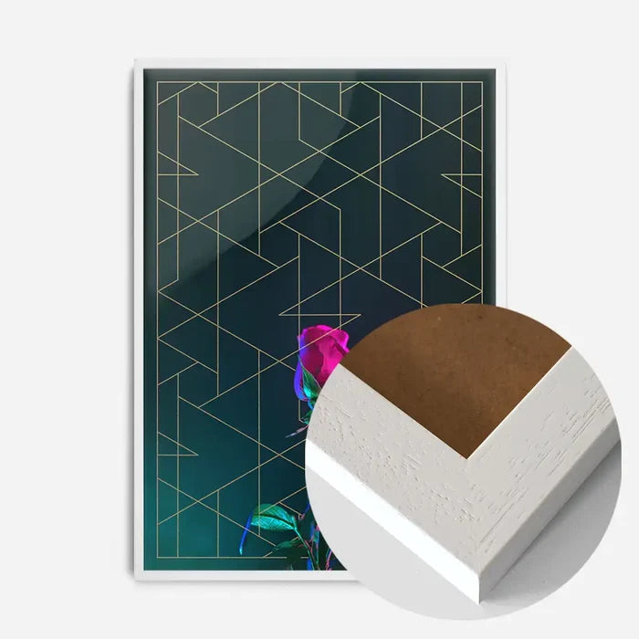 21x30cm | 8¼ x 11¾in / White Wood Frame