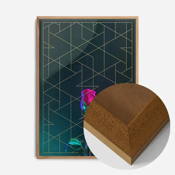 21x30cm | 8¼ x 11¾in / Oak Wood Frame