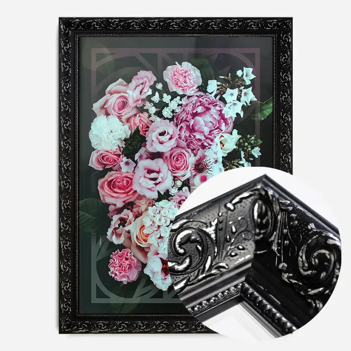 21x30cm | 8¼ x 11¾in / Black Ornate Frame