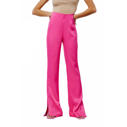 Safia Split Hem Satin Pants