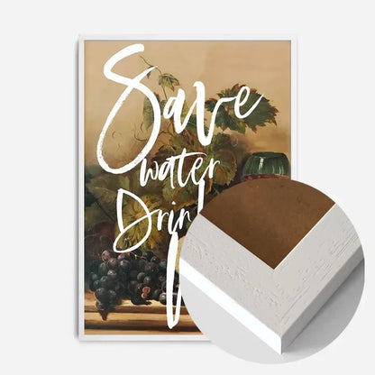 21x30cm | 8¼ x 11¾in / White Wood Frame