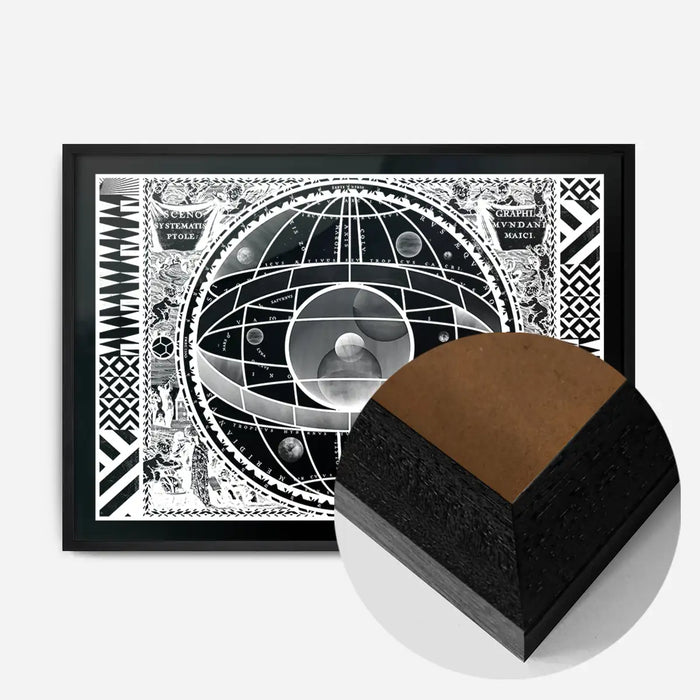 21x30cm | 8¼ x 11¾in / Black Wood Frame