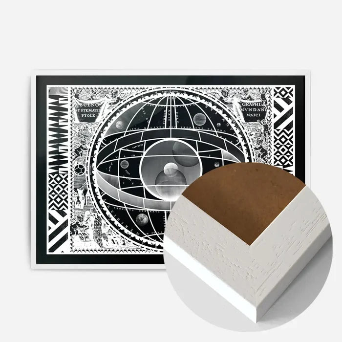 21x30cm | 8¼ x 11¾in / White Wood Frame